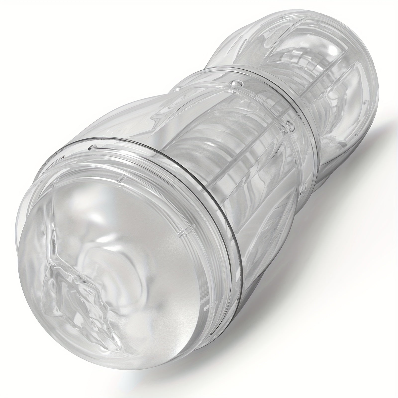 Mesterstar Dual Open Ended 360° Rotating Male Masturbators Stroker Sleeve. Pocket Pussy Sex Toys for Adult with 3D Crystal Realistic Textured Vagina Male Masturbators Cup