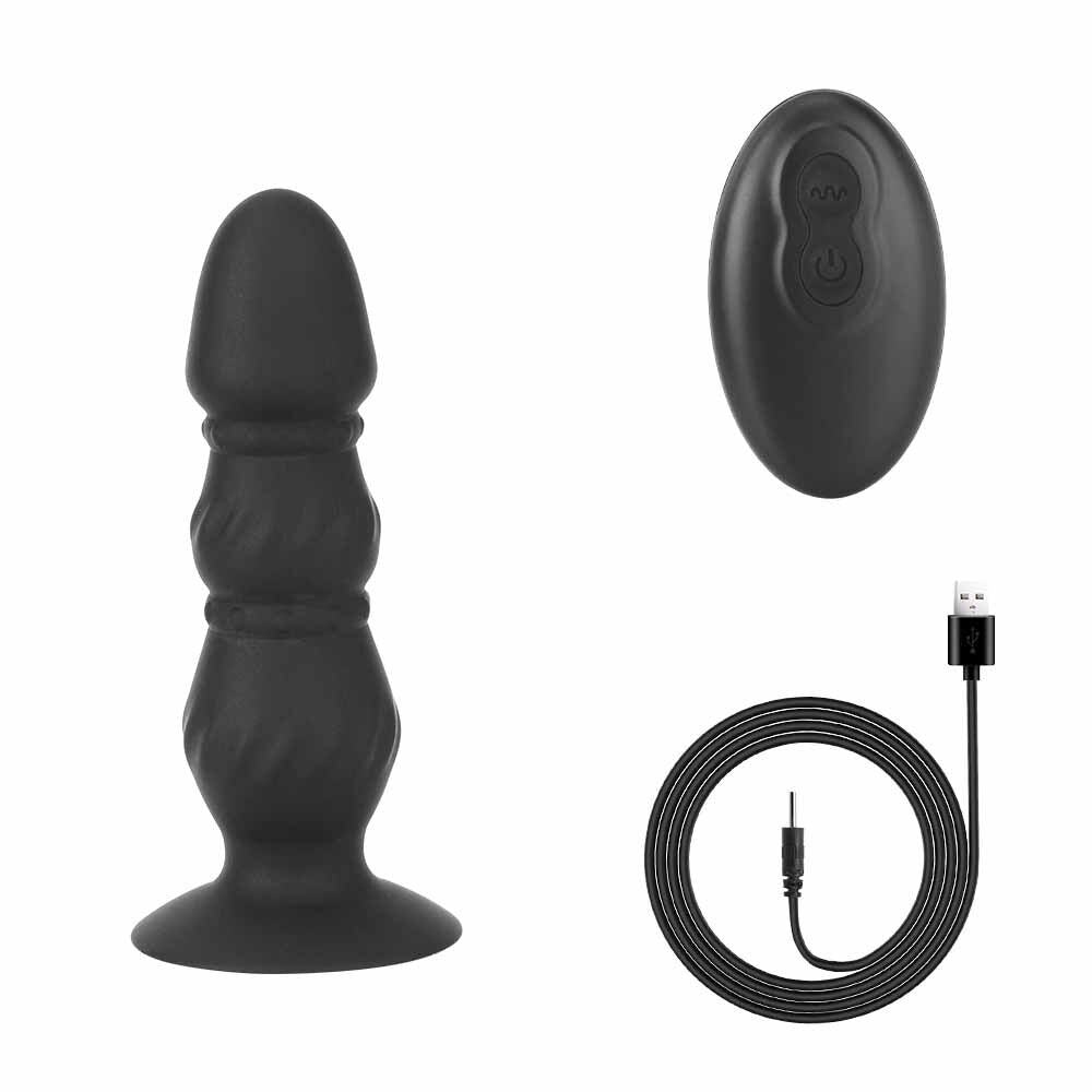 10 Speeds G-Spot Stimulation Bead Dildo Vibrator Remote Control Anus Vibrating Dildo Prostate Massager Vibrator Sex Toys for Men