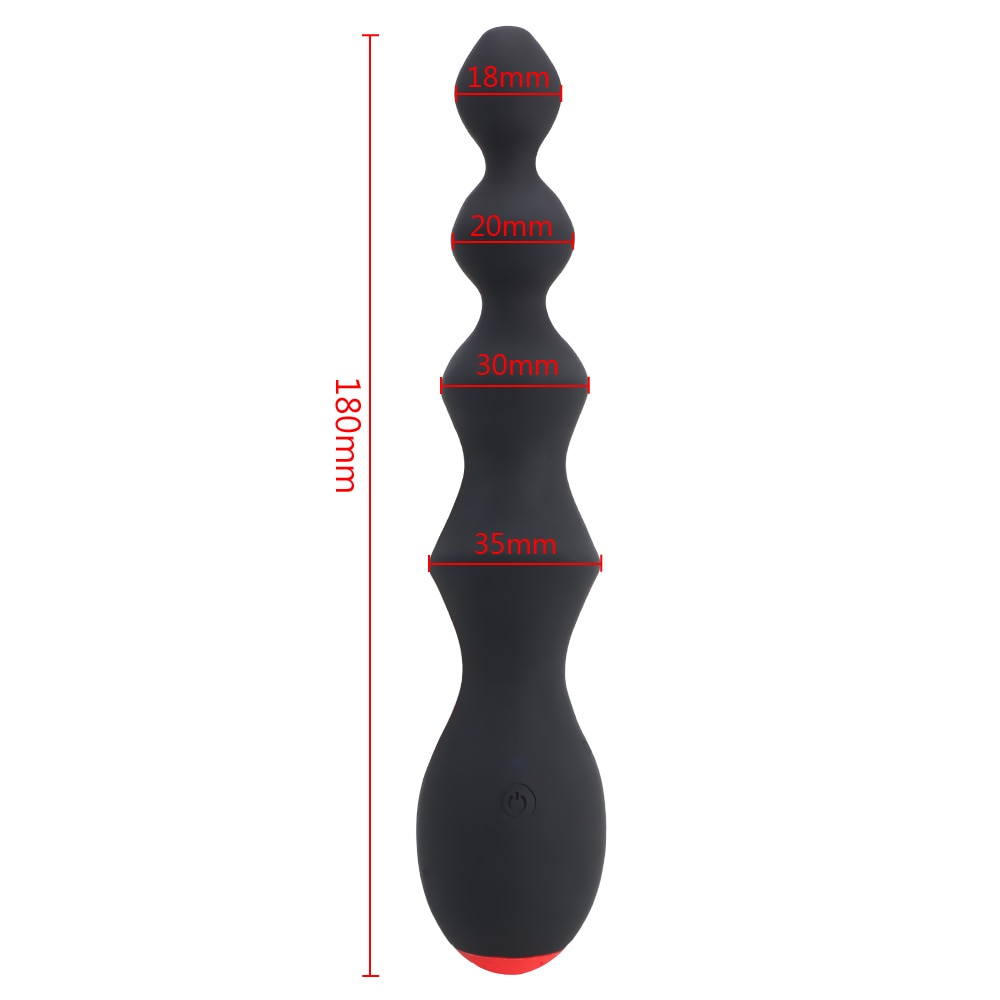 10 Speeds Prostate Massager Anal Beads Vibrator Vibrating Butt Plug Clitoris Stimulator Sex Toy for Women Men