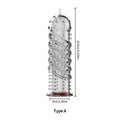 Crystal Men's Adult Sex Toy Penis Cover Sleeve Penis Extender Reusable Delay Ejaculation Add More Fun And Excitement For Men Women Couples