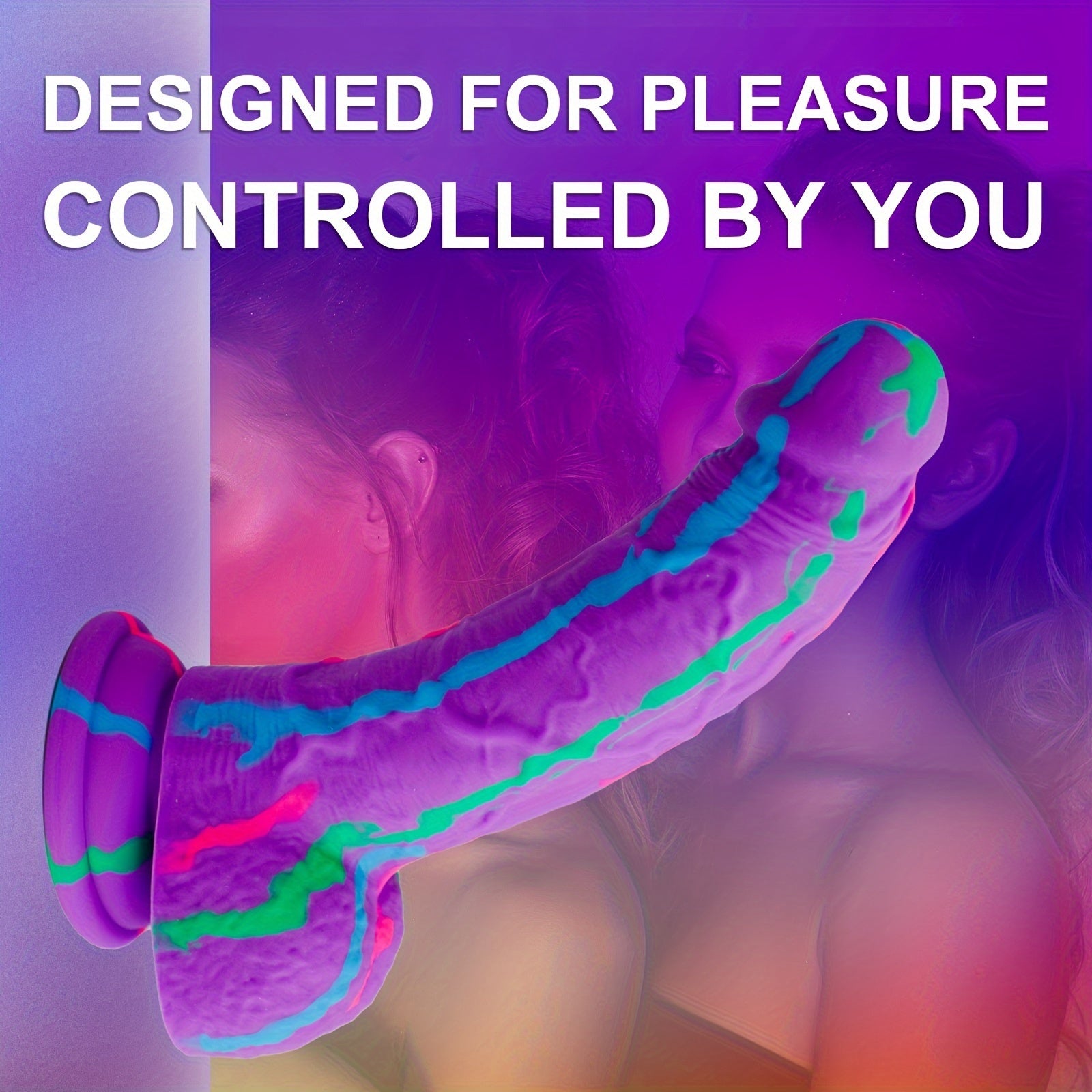 Realistic 8.2 Liquid Silicone Dildo with Suction Cup - Stimulate G-spot. Hands-free Play. Non-Latex. Waterproof