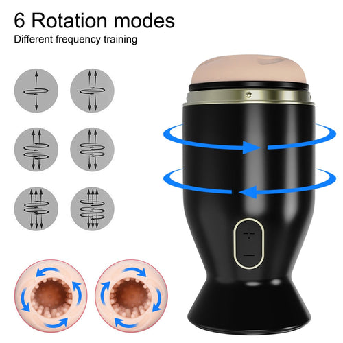 2022ใหม่หมุนอัตโนมัติ Masturbator ชาย Glans เทรนเนอร์อมควยช่องคลอด Masturbation ถ้วยเซ็กซ์ทอยสำหรับชายผู้ใหญ่สินค้า18