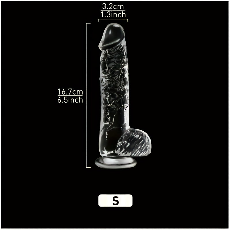 5 Sizes Transparent Soft Jelly Dildo Realistic Fake Dick Penis Sucker Butt Plug Sex Toys for Woman Men Vagina Anal Sex Toys