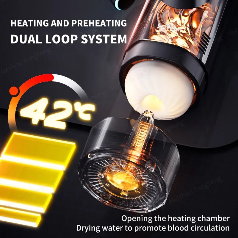 เครื่องสำเร็จความใคร่อัตโนมัติสำหรับผู้ชาย เครื่องช่วยสำเร็จความใคร่ด้วยตนเอง Thrusting-Pro เครื่องเซ็กส์ทอยความเร็วสูง