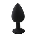 3 Different Size S/M/L Metal Anal Plug with Crystal Jewelry Smooth Prostate Massage Butt Silicone Plug Anal Sex Toys for Woman