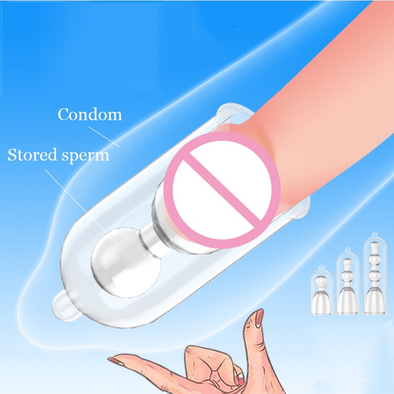 3 Sizes Reusable Lengthen Penis Enlargement Extend  Penis Extension Sleeves  Extender Sex Toys for Men Bondage Gear Sex Shop
