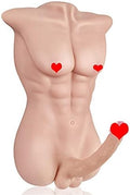 Male Sex Doll for Women with Big Realistic Dildo Sex Toys Male Torso Penis Sex Dolls with Tight Anal Sex for Female Masturbation Threesome Couple Sex Fun Unisex Toys. 18.74LB