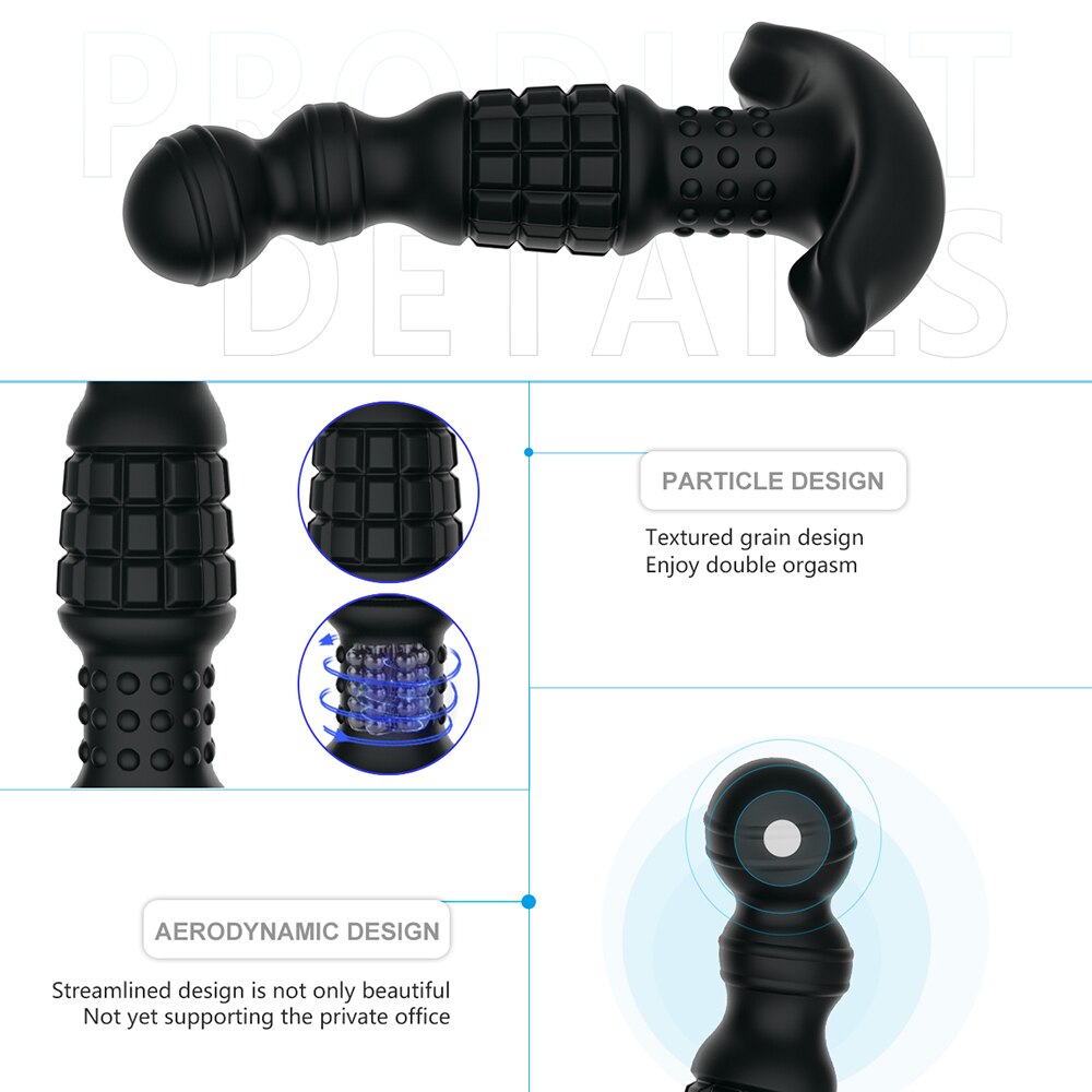 360องศาหมุนไร้สาย Anal Dildo Vibrator นวด G-Spot หญิง Maturbator Dilator Big Butt Plug เพศของเล่นสำหรับผู้หญิงผู้ชาย