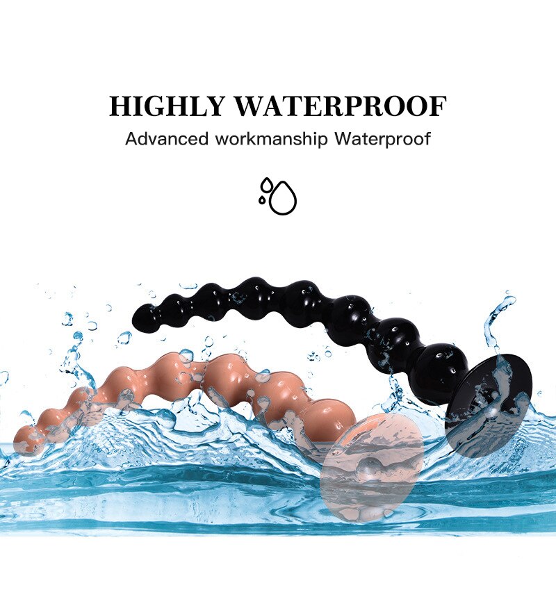 360mm Long Anal Plug 8 Beads Sex Toys for Female Gays Anus Prostate Massager Masturbator Anal Bead Balls Butt Sex Product Toys