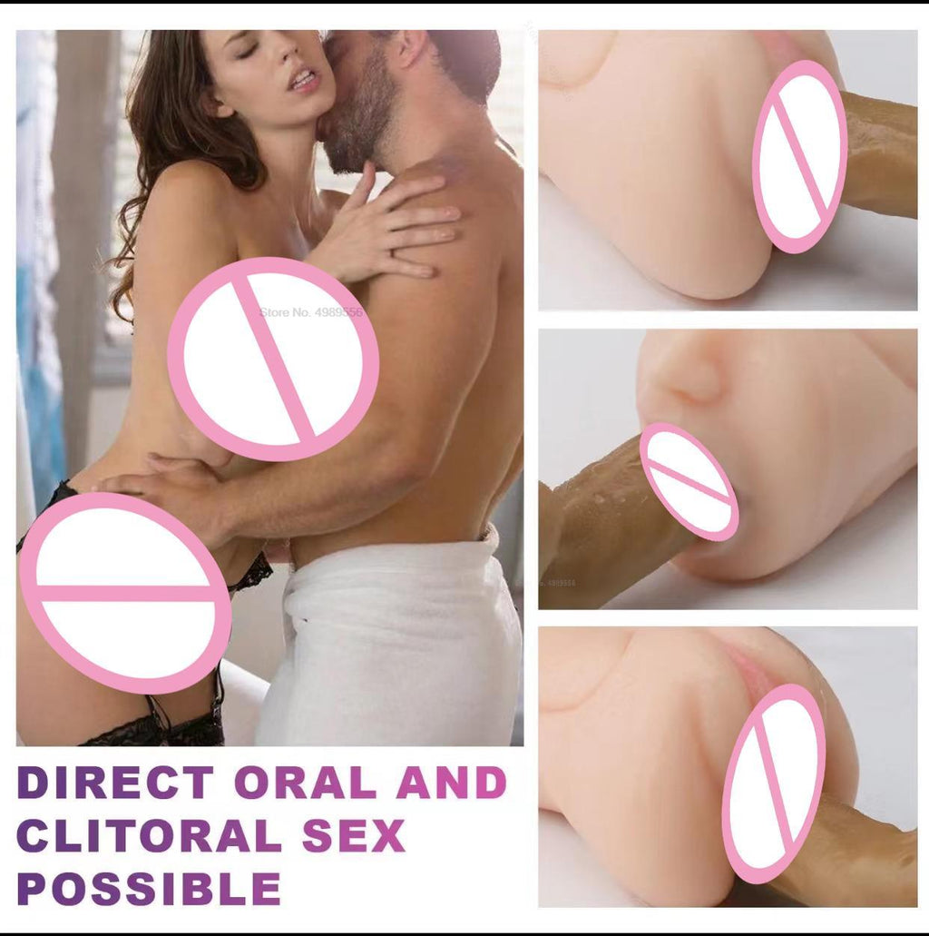 ชายสำเร็จความใคร่ผู้ใหญ่อุปกรณ์ที่สมจริง3D ผู้หญิงช่องคลอดและ Anal เซ็กซ์ทอยสำหรับ Men 'S Soft และ Secure 18ปี-ผู้หญิงหี