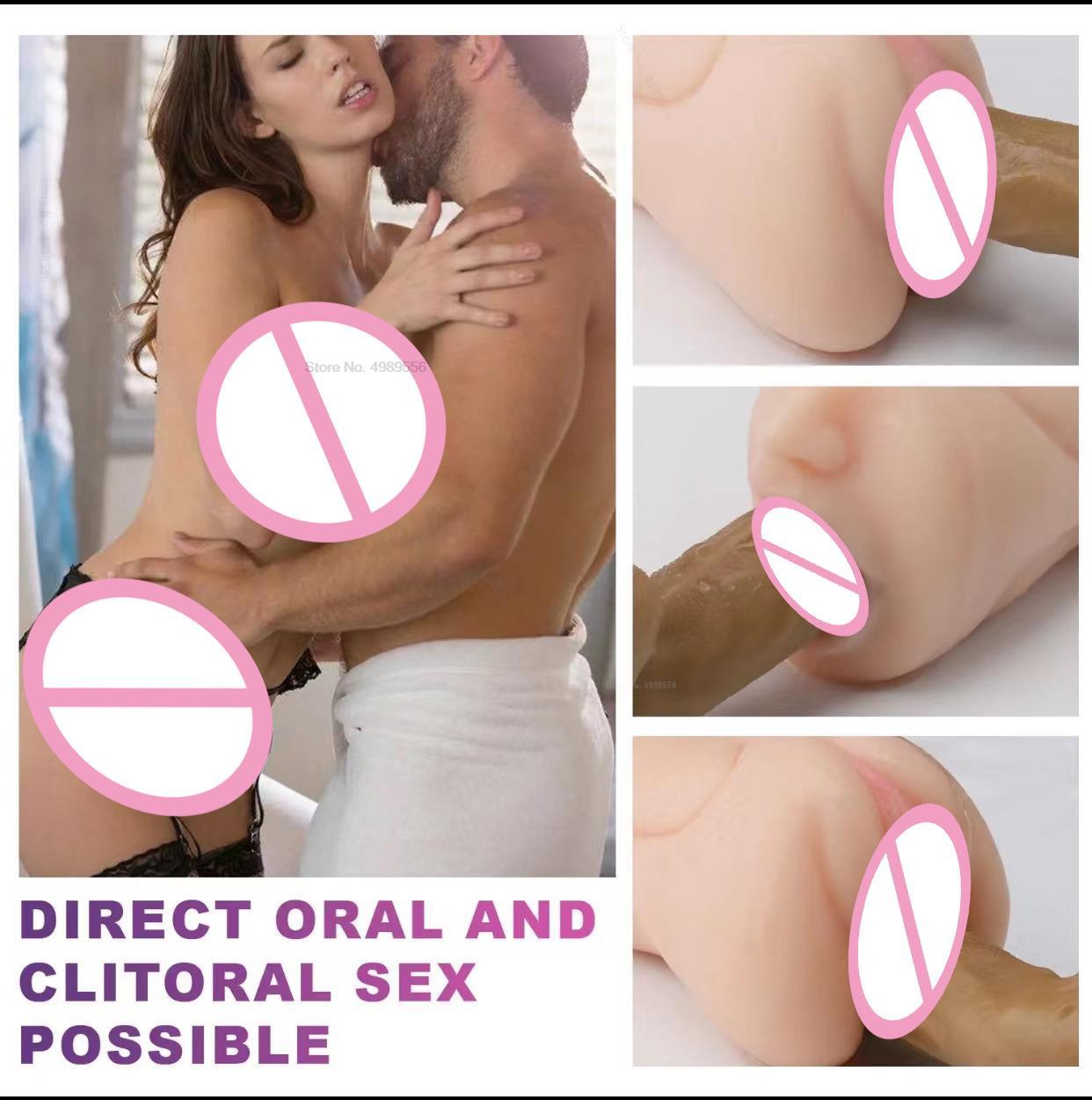 ชายสำเร็จความใคร่ผู้ใหญ่อุปกรณ์ที่สมจริง3D ผู้หญิงช่องคลอดและ Anal เซ็กซ์ทอยสำหรับ Men 'S Soft และ Secure 18ปี-ผู้หญิงหี