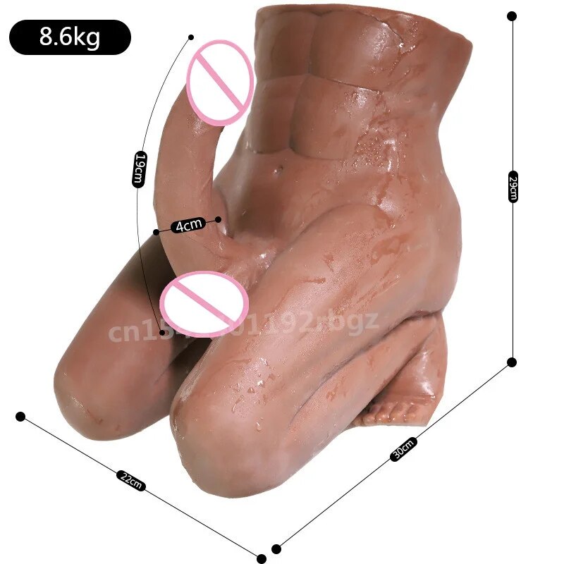 3D ชาย Kneeling ท่าทาง Lower Body ตุ๊กตาขนาดใหญ่อวัยวะเพศชายหญิงสำเร็จความใคร่ Dildo Strong กล้ามเนื้อขาผู้ใหญ่เซ็กซ์ทอยสำหรับชาย