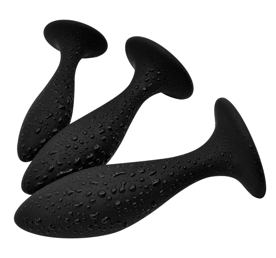 3pcs Anal Plugs Buttplug Training Set Silicone Suction Anus Sex Toys for Women Men Male Prostate Massager Butt Plug Gay Bdsm Toy