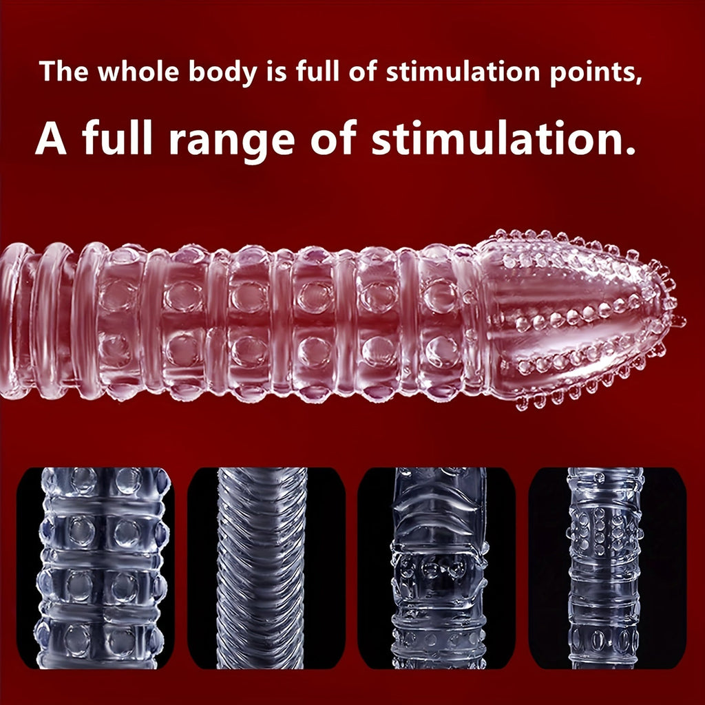 Penis Ring Crystal Penis Sleeve Lock Sperm Resistance Adult Supplies