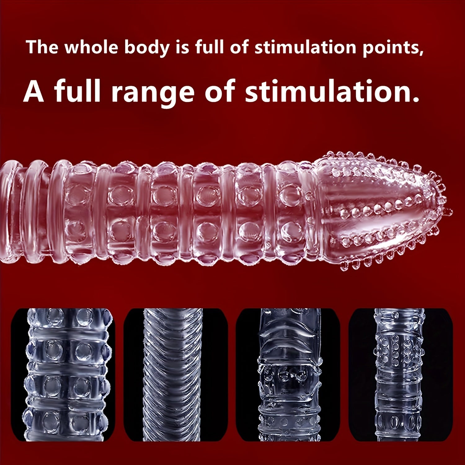 Penis Ring Crystal Penis Sleeve Lock Sperm Resistance Adult Supplies