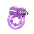 Portable Silicone Delay Ring With Dual Vibrating Circles - Enhance Stamina And Pleasure For Men And Couples