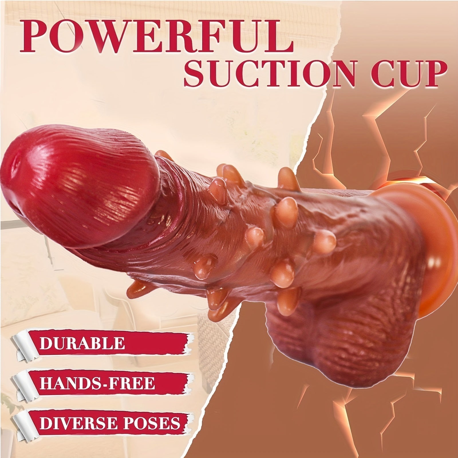 Adjustable Rotation Dildo: 9.1 Vibration Realistic G-Spot Anal Stimulation. 360° Rotation. Remote Control.. Latex. Battery Powered. 1200mAh Li-ion Battery. Liquid Silicone