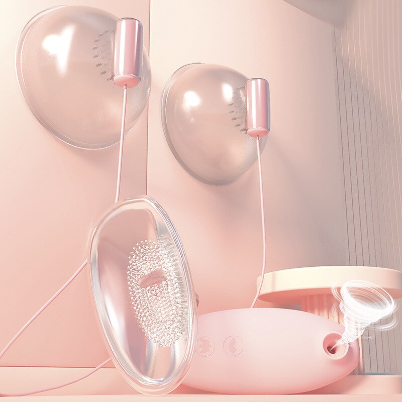 4in 1เครื่องสั่นหัวนมหน้าอกนวดหัวนมกระตุ้น Clitoris Sucker Famale Masturbator เลียเซ็กซ์ทอยผู้หญิง