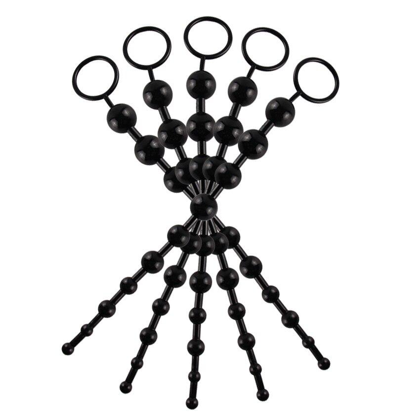 5 Colors Vibrator Anal Beads Butt Plug Stimulator Massager Sex Toy for Women Anal Balls Butt Plug Toys for Beginners Sex Tools