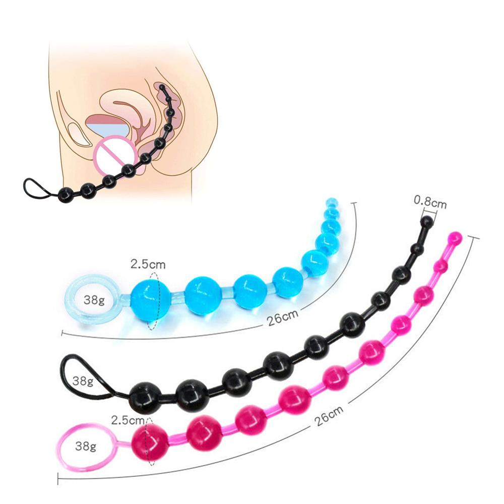 5 Colors Vibrator Anal Beads Butt Plug Stimulator Massager Sex Toy for Women Anal Balls Butt Plug Toys for Beginners Sex Tools