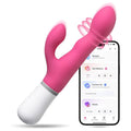 LOVENSE Nora Rabbit Vibrator with APP Control. Pink Vibrator Rabbit with Dual Motor. Clitoral Stimulator Dildo Massager. Sex Toys for Women with Smartphone Wireless