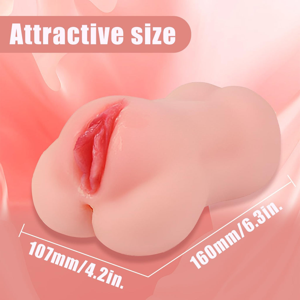 Male Masterburters Pocket Pussy Tight Silicone Blowjober Handsfree Underwear Men's Handheld Pocket Pussy Realistic Textured Pussies Pocket puzzy Silicone Pink A2