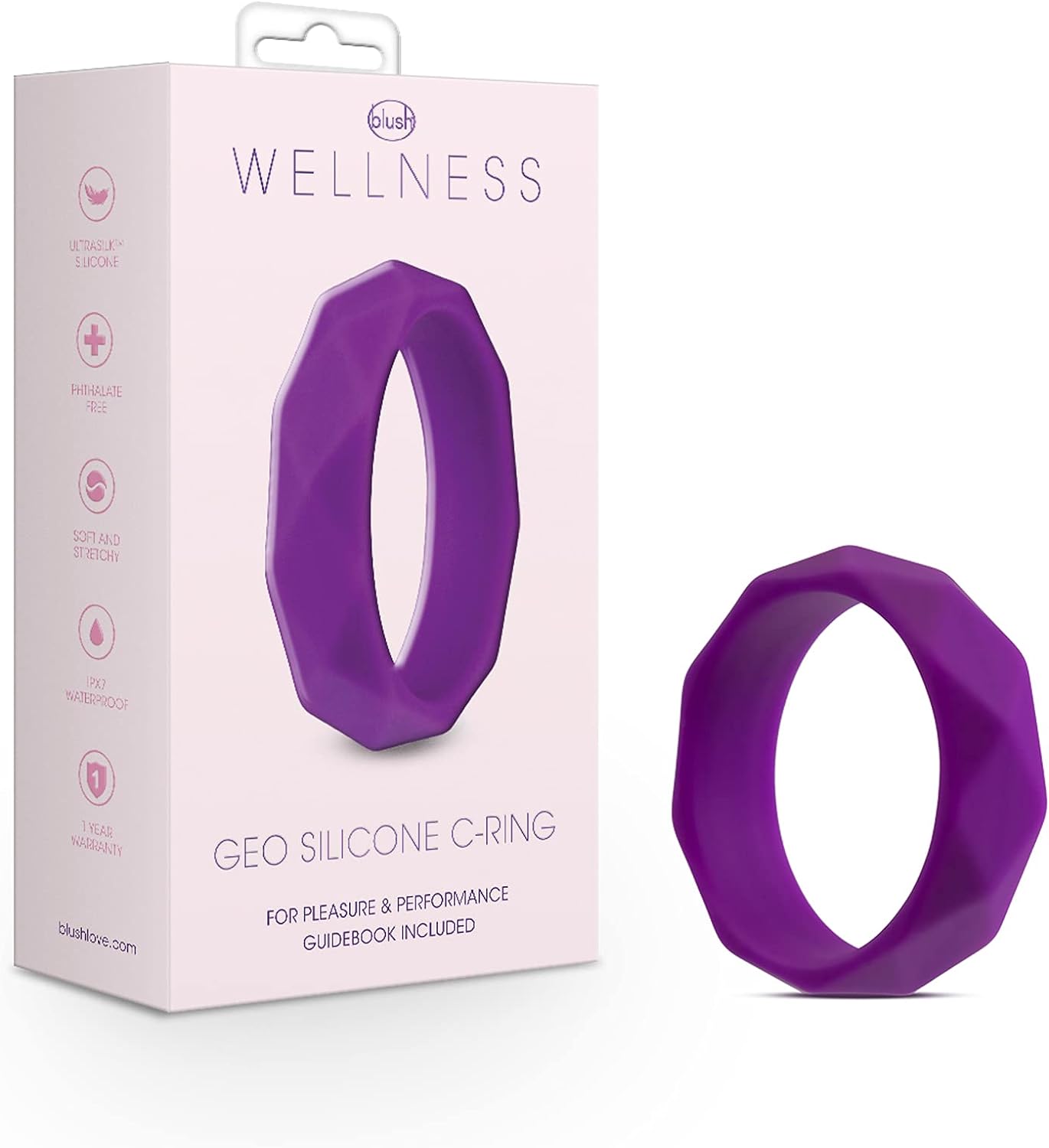 Blush Wellness Dual Sense - Innovative Touch Sensitive Ultra Soft Silicone Massage Wand - Target Sore Muscles- 10 Powerful Rumbly Vibration Functions On Both Ends of Massager - IPX7 Waterproof