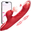 Vibrator Thrusting Dildo for Women Toendi G Spot Vibrator Clitoral Stimulator Sex Toys Dildos Vibrator with 10 Vibration 7 Thrust Mode with Licking. Rabbit Vibrators Adult Sex Toy for Women and Couple