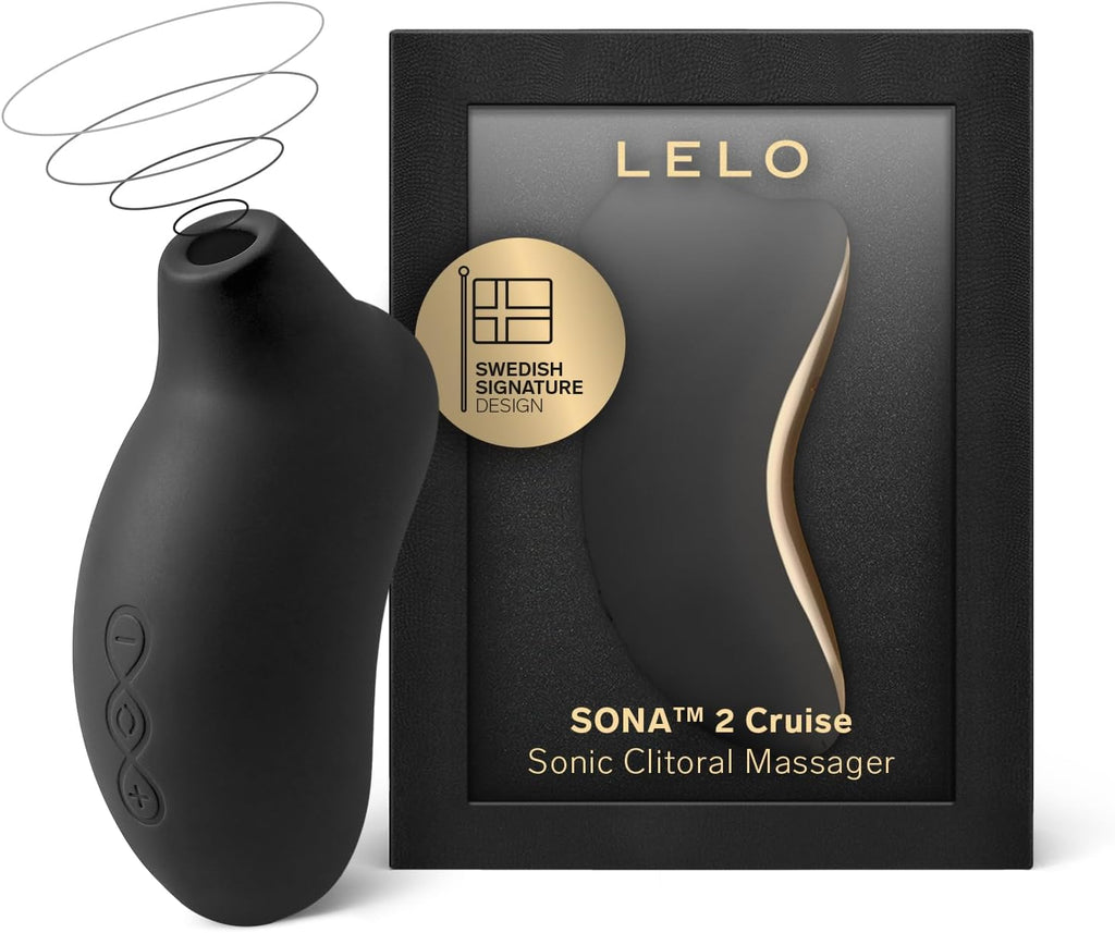 LELO SONA 2 Sonic Waves Clit Sucker. Waterproof Clit Vibrator Oral Stimulator Vibrator for Women for Deeper Satisfaction. Cerise