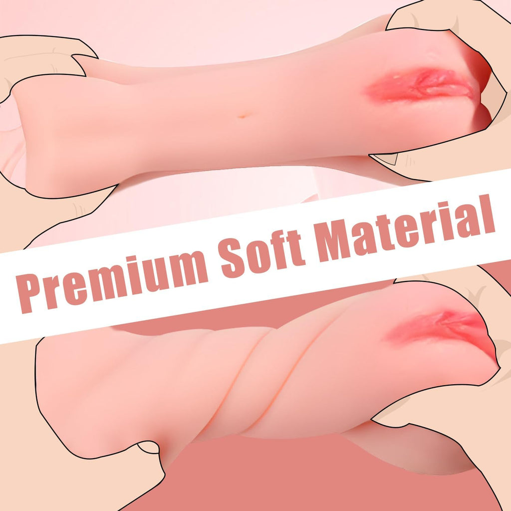 Male Masterburters Pocket Pussy Tight Silicone Blowjober Handsfree Underwear Men's Handheld Pocket Pussy Realistic Textured Pussies Pocket puzzy Silicone Pink A2