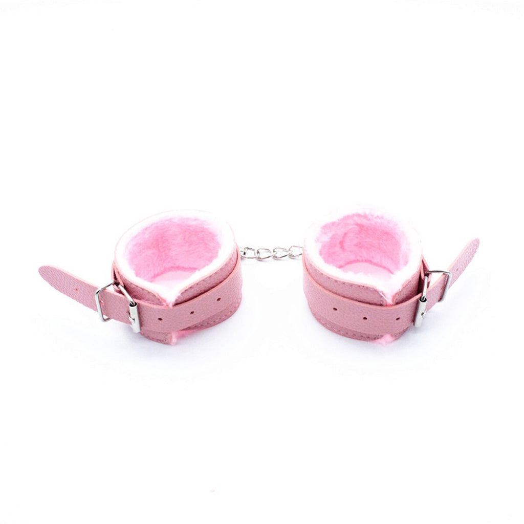 6PCS Bondage Set Handcuffs Headband Suit for Couples Women Gifts Accessories