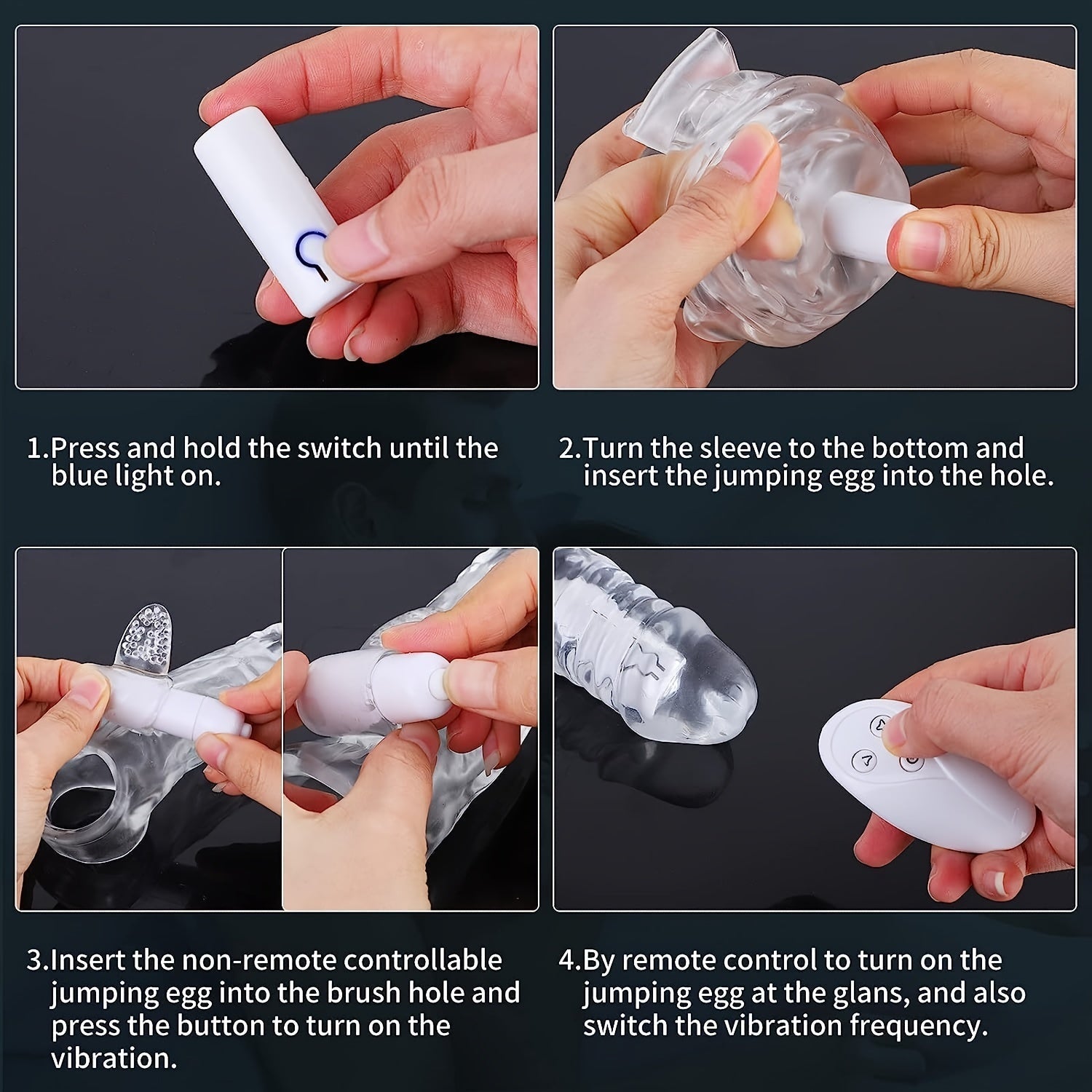 Penis Extender Sleeve Cock Sleeve with Vibrators glan clit stimulator. Penis Enlarger Vibrating Penis Sleeve Cock Ring with 10 Vibration Modes Remote Control