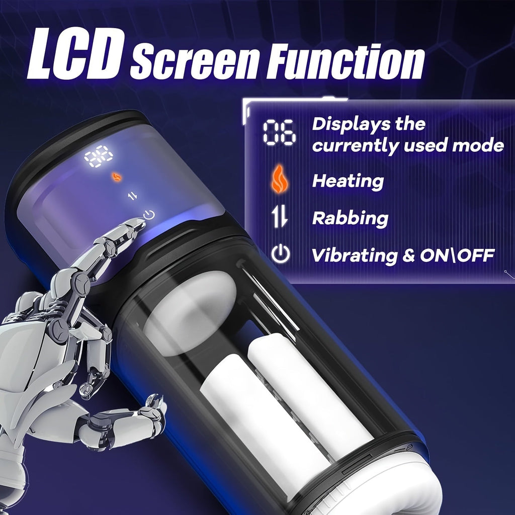 Male Masturbator Sex Toys For Men - Male Sex Toys Rubbing Heating Masturbator For Penis Stimulation. Adult Toys Mens Sex Toy Wtih 6 Rubbing Thrusting & 9 Vibrating & 2 Heating Modes. Pocket Pussy Male