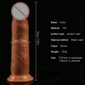 7.3in จำลองอวัยวะเพศชายที่สมจริงเลื่อนถุงลมนิรภัยผู้หญิง Clitoris กระตุ้น Dildo นุ่มขนาดใหญ่ Dick Masturbator เพศของเล่นสำหรับเกย์