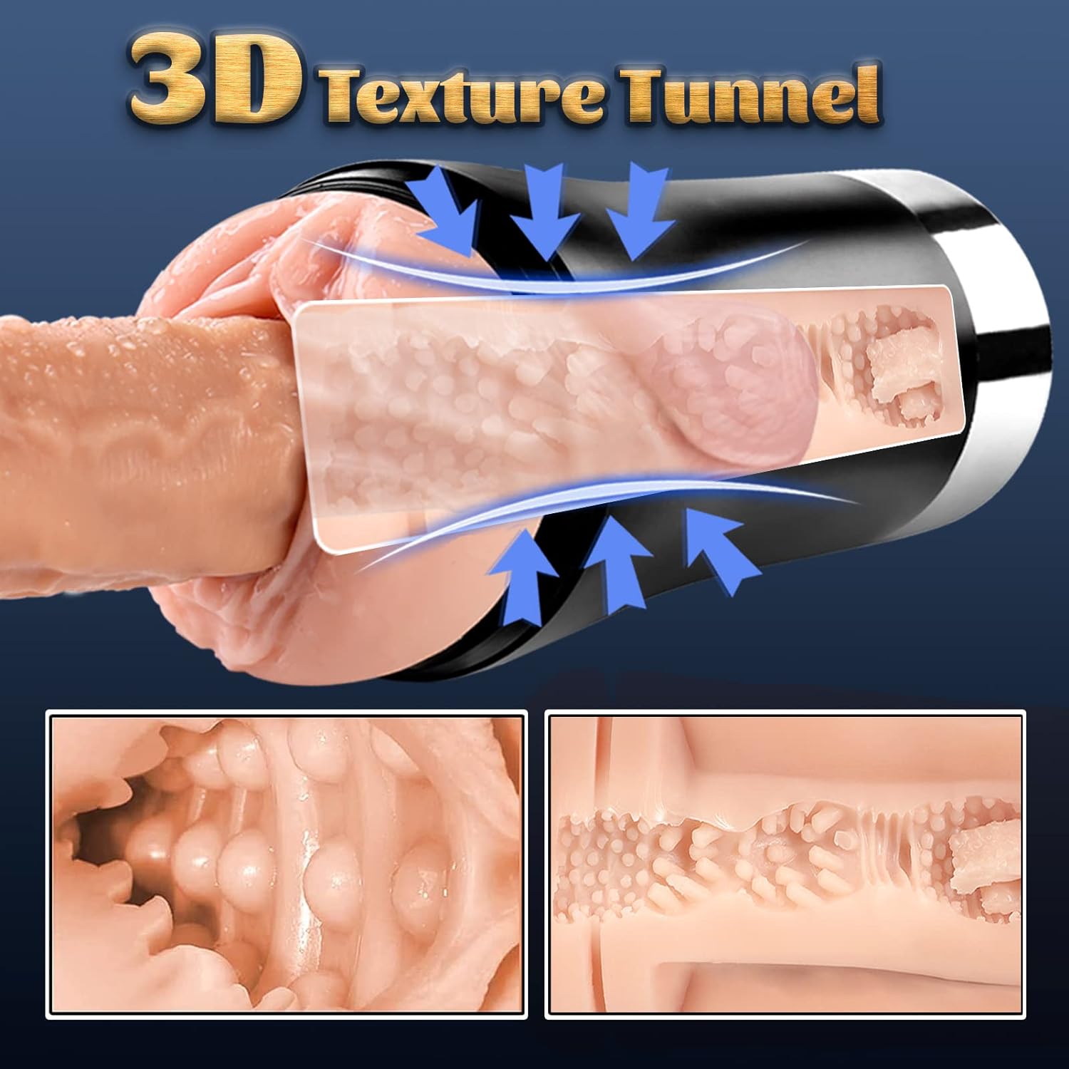 Male Masturbator Sucking Toys Cup Tight Vagina Tunnel Oral Sex Toys.Pocket Pussy for Men Blow-Job Sex Machine. Male Masterburbter Stroker 3D Realistic Textured Vagina Toys. Adult Sex Toys for Men
