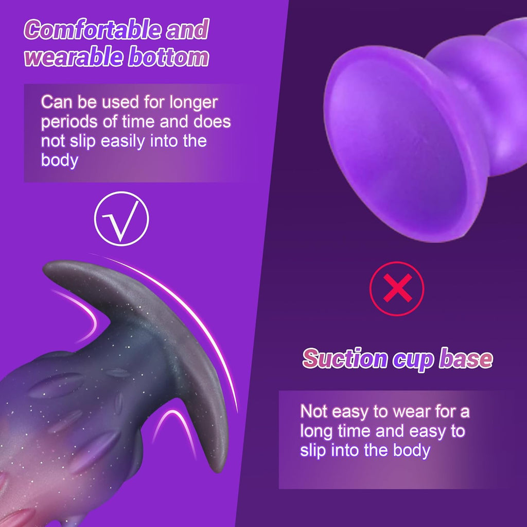 Butt Plug Set Anal Plug Prostate Massager. Wearable Anal Training Set Sex Toys Kit with T-Base