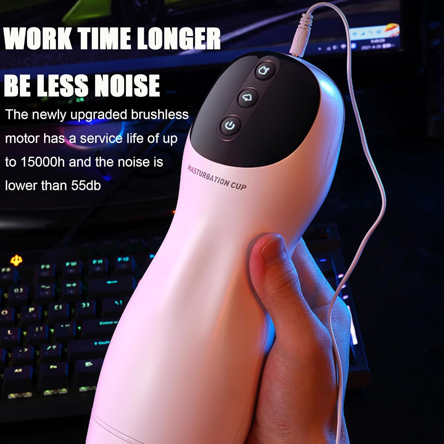 Automatic Male Masturbate Adult Toys Men Male Realistic Stroker with Vibrating & Thrusting Modes Male Vibrating Sucking Pocket Pussy Masturbator Stroking Toy Adult Sex Toys for Men