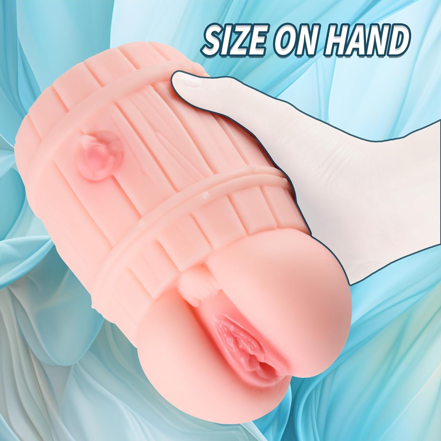 2LB Pocket Pussy Toy Male Masturator. Female Sex toy Girl Stuck in Barrel with Fake Pussy. 3D Realistic Sex toys for Men with Barrel Sex Torso. Male Sex Toy for Men Masturbation