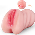 3 in 1 Pocket Pussy Male Masturbators with Lifelike Face. Sex Doll with Realistic Textured Mouth Vagina and Tight Anus. Masturbator Deep Throat Oral Adult Sex Toys for Men Masturbation (Brown)