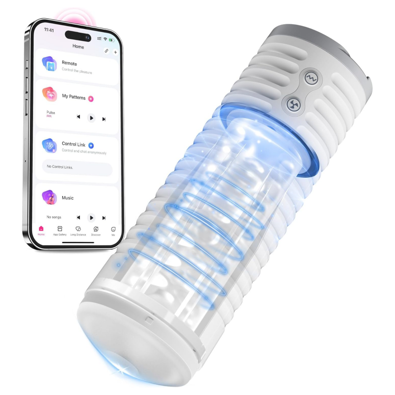 LOVENSE Max 2 Male Masturbator Sex Toys. Automatic Vibration Sex Machine Pocket Pussy with 360 Degree Contractions. Male Stroker Sucking Toys. 3D Realistic Pussy Pocket for Men's Oral Sex Toy