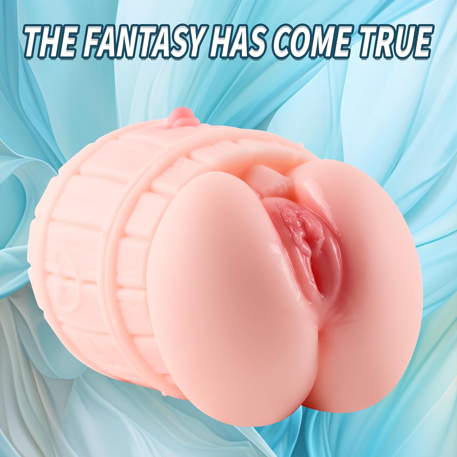 2LB Pocket Pussy Toy Male Masturator. Female Sex toy Girl Stuck in Barrel with Fake Pussy. 3D Realistic Sex toys for Men with Barrel Sex Torso. Male Sex Toy for Men Masturbation