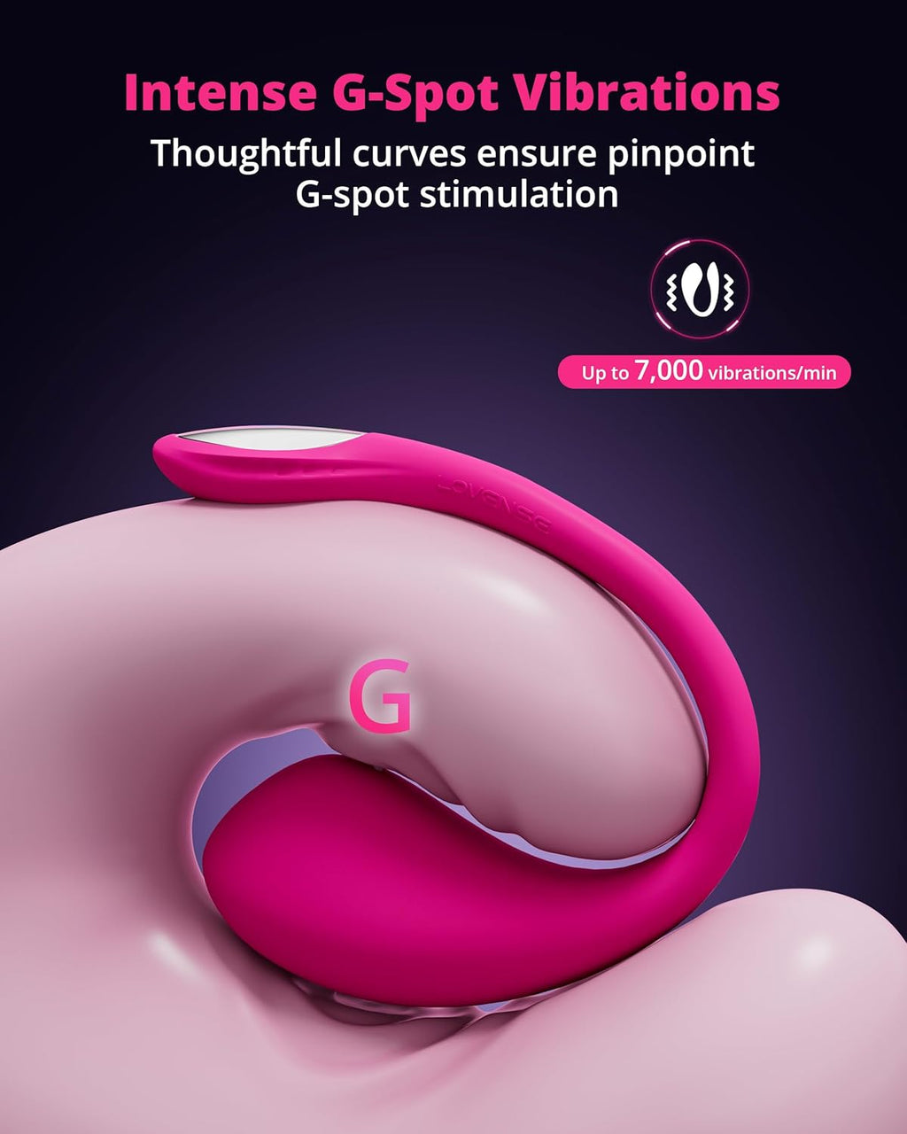 LOVENSE Lush 4 เครื่องกระตุ้น G-spot แบบสวมใส่ ควบคุมด้วยรีโมท ของเล่นผู้ใหญ่ระยะไกล