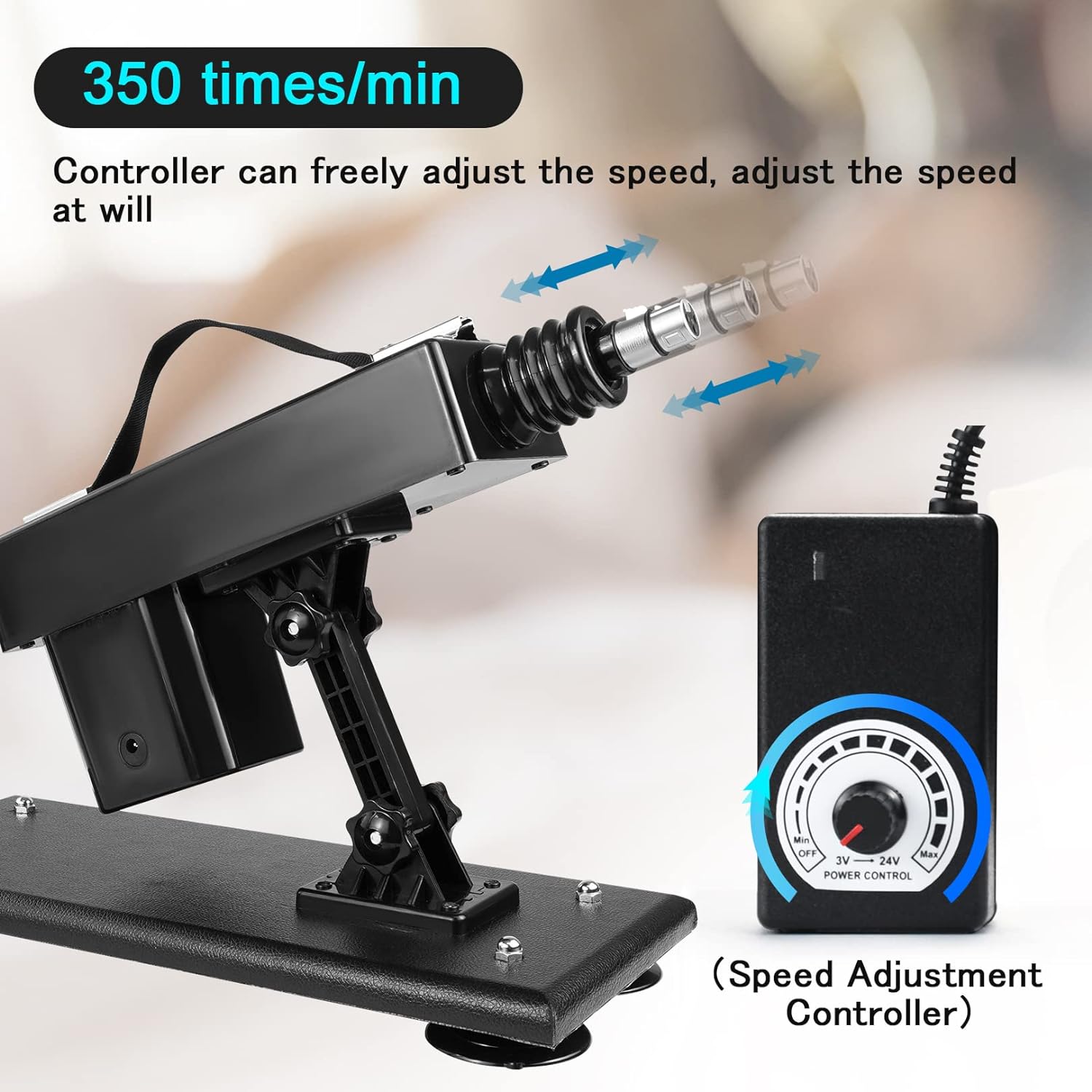 Sex Machine.Automatic Thrusting Dildo Machine with 3XLR Attahcments.Adjustable Sex Toys for Women Men and Couples