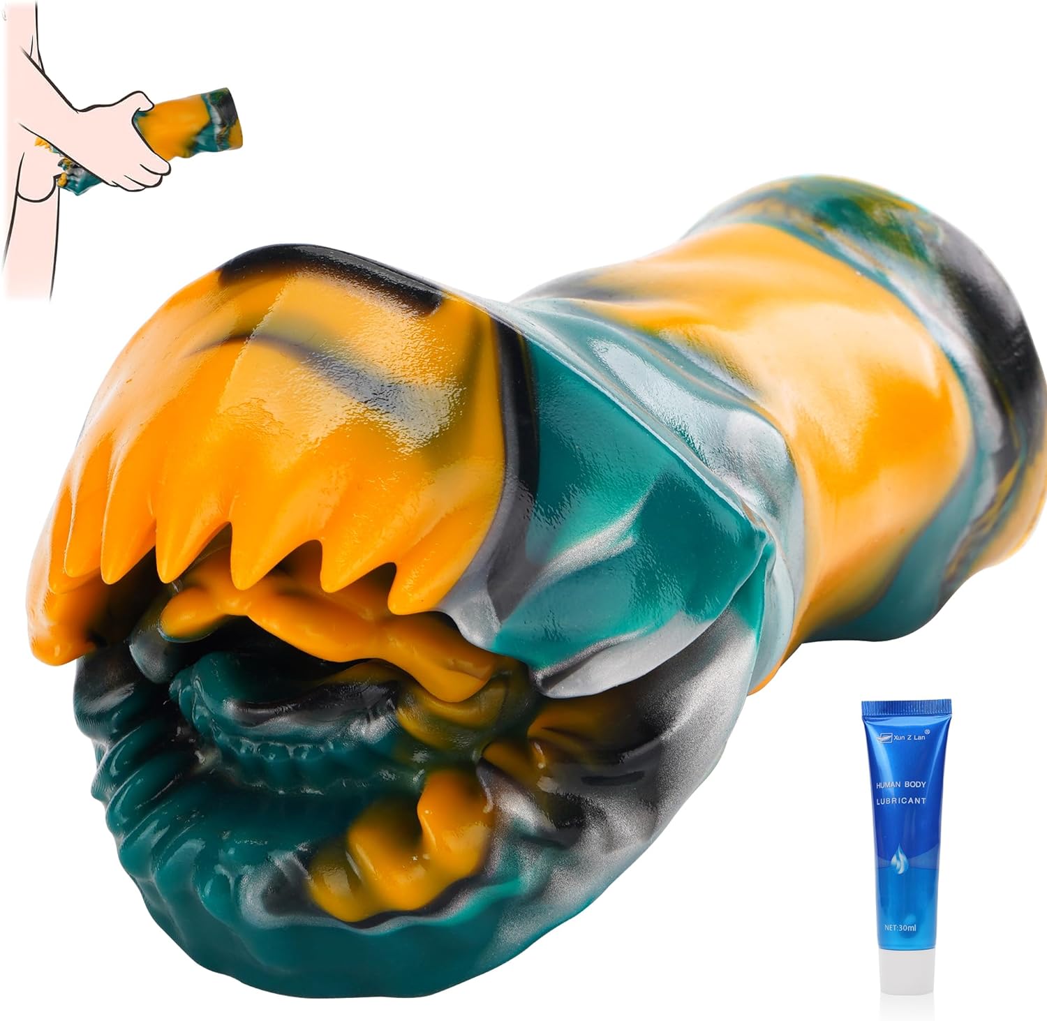 Sex Toys Male Masturbation Cup for Men - Colorful Mens Masturbators Stroker Monster-Like Shape. Realistic Vagina Textured Structure Masterburbater. Perfect for Gay Men Penis Glans Training & Blowjob