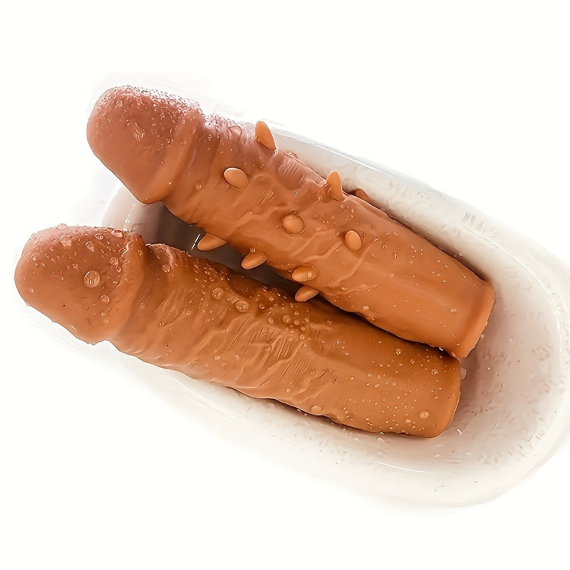 Men's Sexy Adult Penis Cover Enlargement Penis Sleeve Extender Reusable Delay Ejaculation Sex Toys