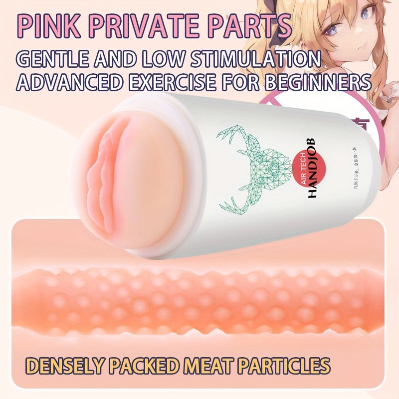 Male Masturbators - Waterproof. Latex-Free Tpe. Manual Pocket Pussy With 3 Realistic Textures For Enhanced Pleasure Male Mastuŕbation Toys Sex Toy For Men Masturbating