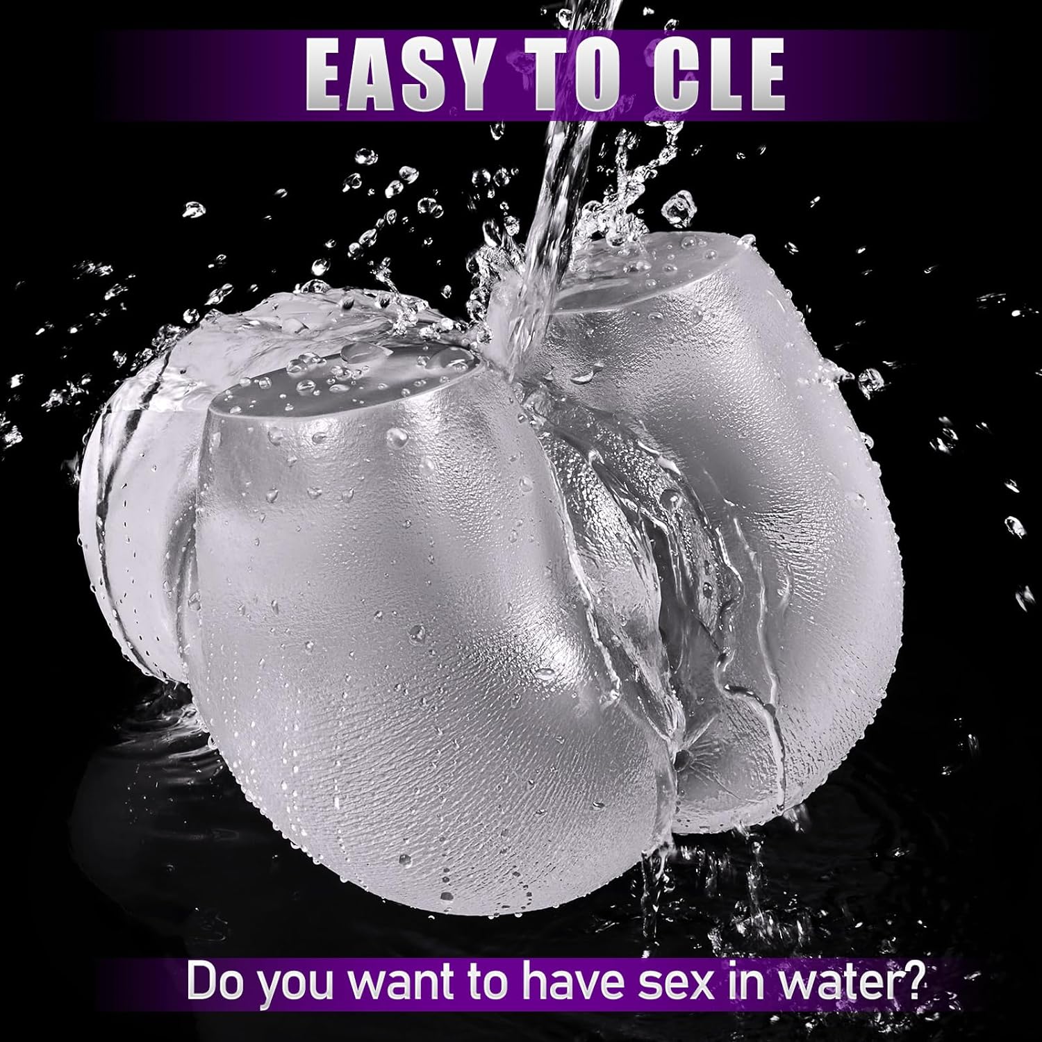 Male Masturbators Sex Toy - Clear Sex Doll for Penis Stroker with Virgin Vagina and Anal. Scaled-Down Size Pocket Pussy Ass with 2 Hole. Flesh Light Blowjob Machine Male Adult Sex Toys & Games. 5.5LB