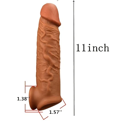 Penis Ring Enlargement Condom Cock Extender Ejaculation Delay Toy Soft Silicone Sleeve Adult 18 Sex Product For Men Gay