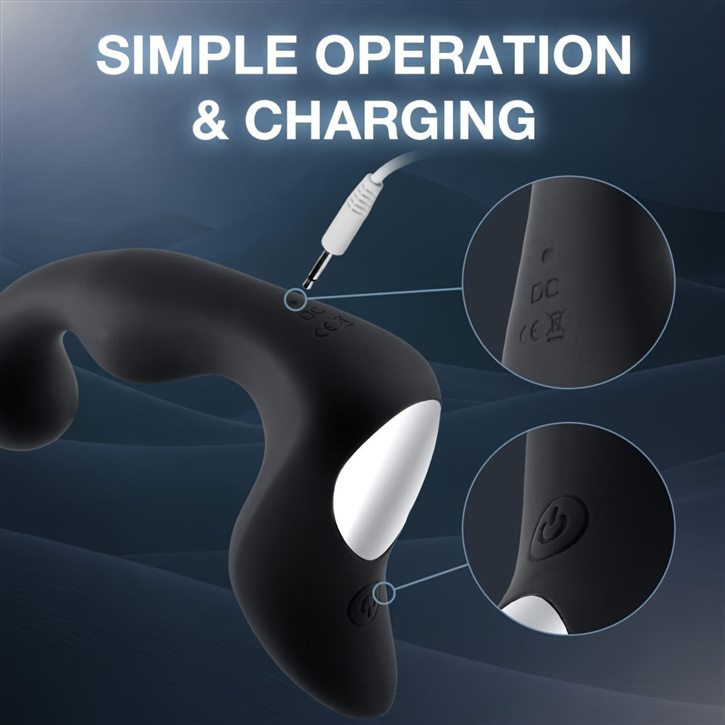 Sexy Sex Toys Prostate Massager Vibrator Sex Toys for Men. Vibrating Butt Plug with Powerful Vibrations Adult for Advanced Player Anal Plug Vibrator Double Sensation Anal Vibrating Training with 10 Frequency Vibration Modes. Ultimate Adult Pleasure