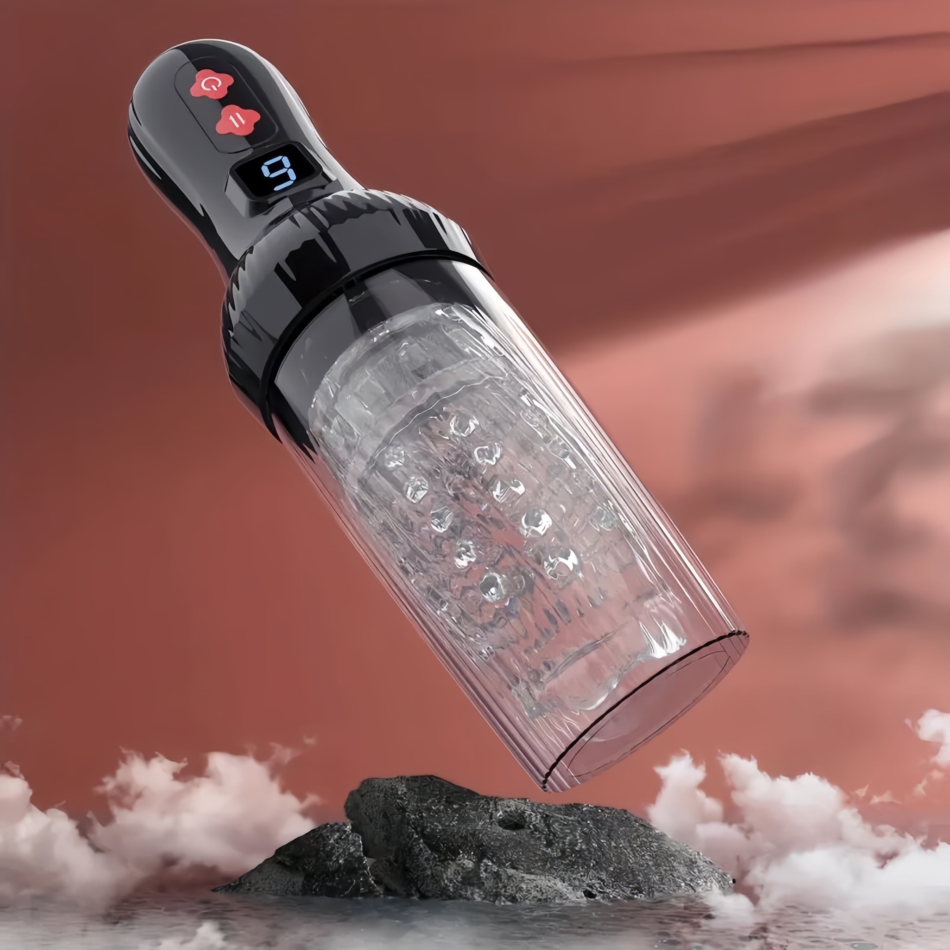 Ultimate Male Masturbator Sex Toy. Automatic 9 Thrusting & Rotating Modes. TPE Material. USB Powered. Hand Washable. Solid Color Design. Adult Pleasure Machine for Men